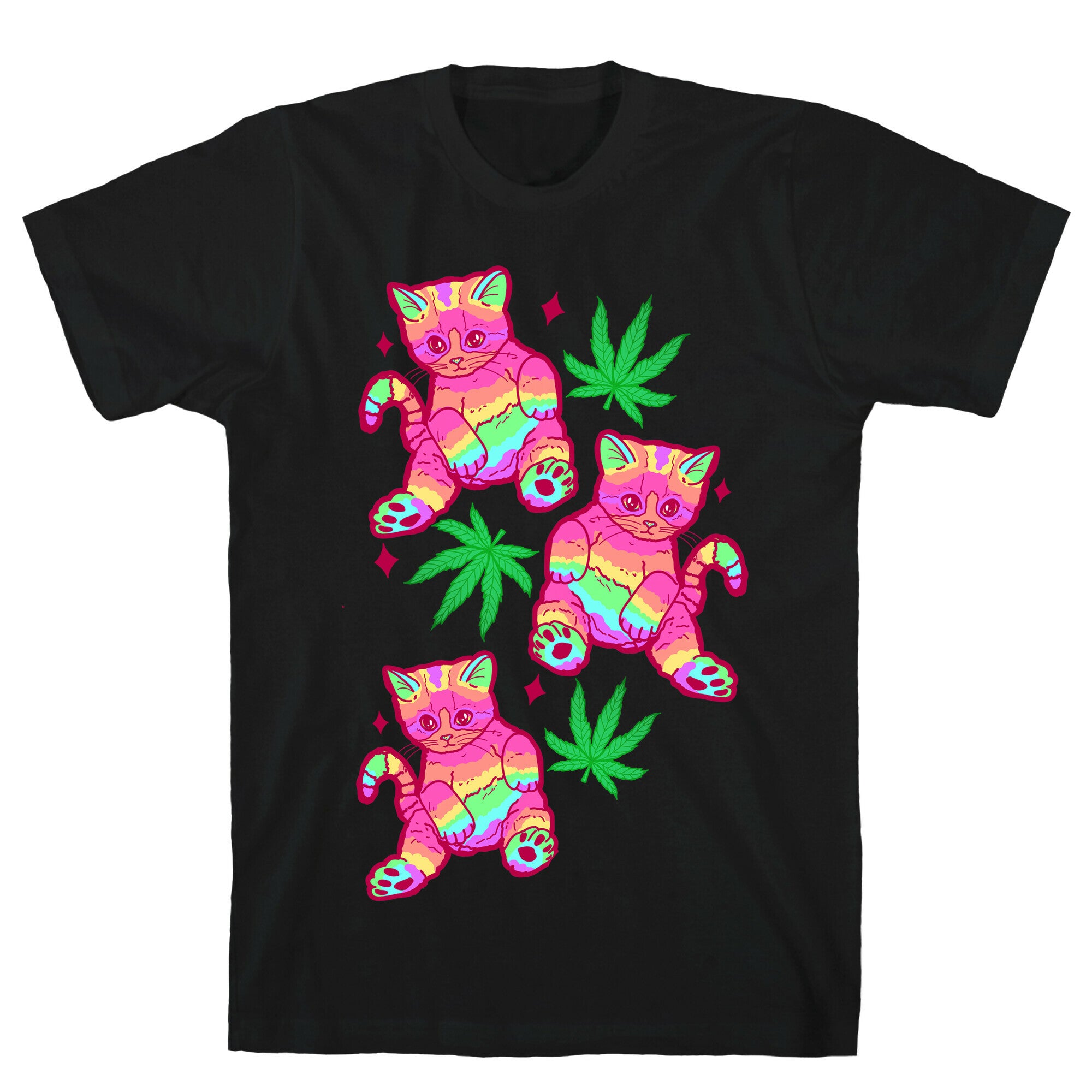 Rainbow Weed Kitty T-Shirt